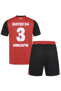 Fotbalové Dres Bayer Leverkusen Piero Hincapie #3 Dětské Domácí Oblečení 2024-25 Krátký Rukáv (+ trenýrky)